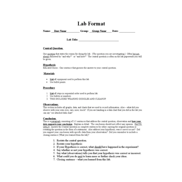 Lab Documentation Template Pack